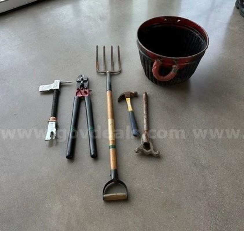 Misc. Tools and a bucket