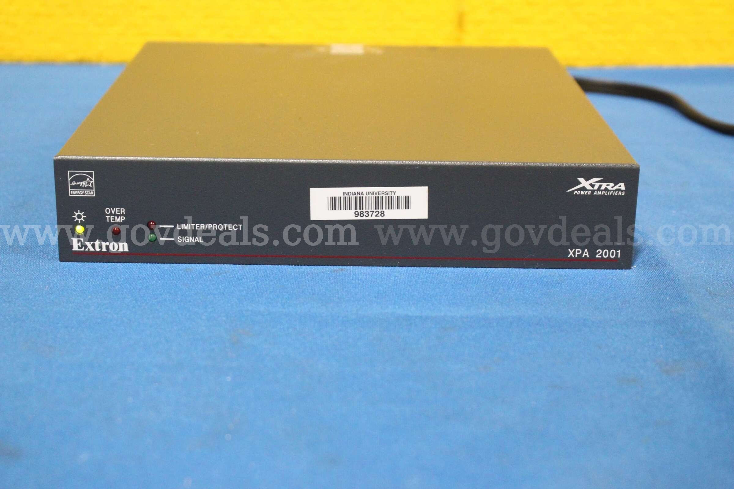 (1) Extron XPA 2001 XTRA Series Power Amplifier