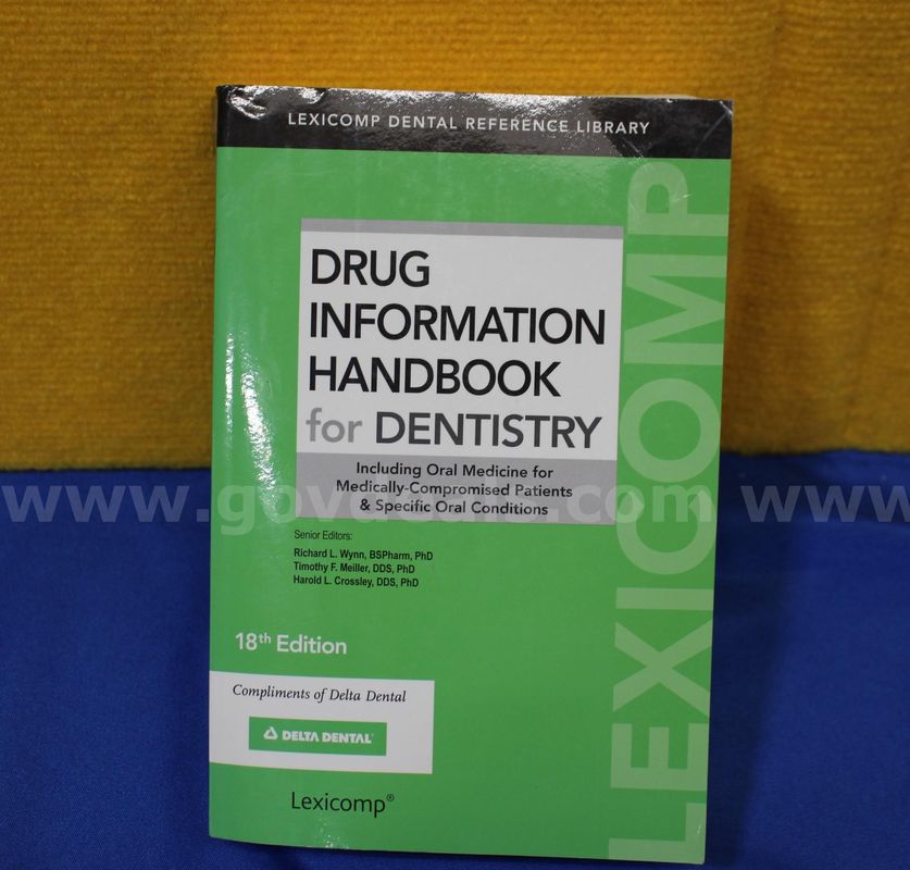 (1) Drug Information Handbook for Dentistry (18th Edition) Book