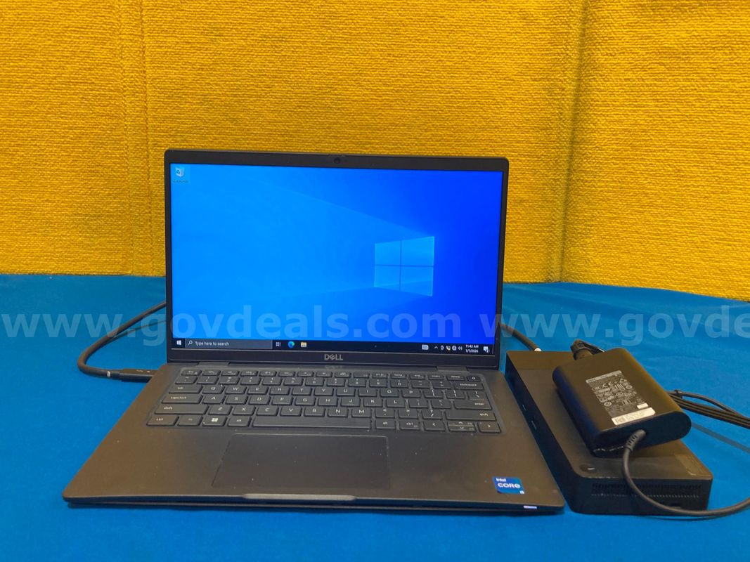 (1) Dell Latitude 7430 14" Laptop- Intel i5, 16GB RAM, 256GB SSD, OS: Windows 10 (1) Power Adaptor, (1) Docking Station