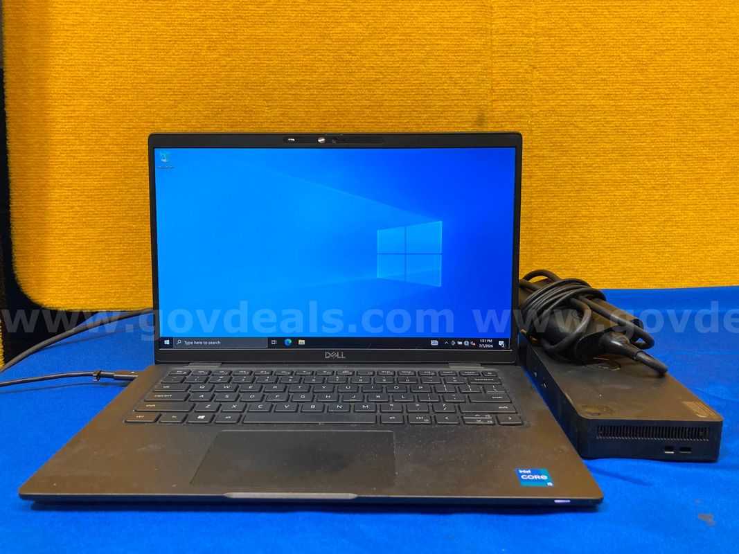 (1) Dell Latitude 7420 14" Laptop- Intel i5, 16GB RAM, 256GB SSD, OS: Windows 10 (1) Power Adaptor, (1) Docking Station