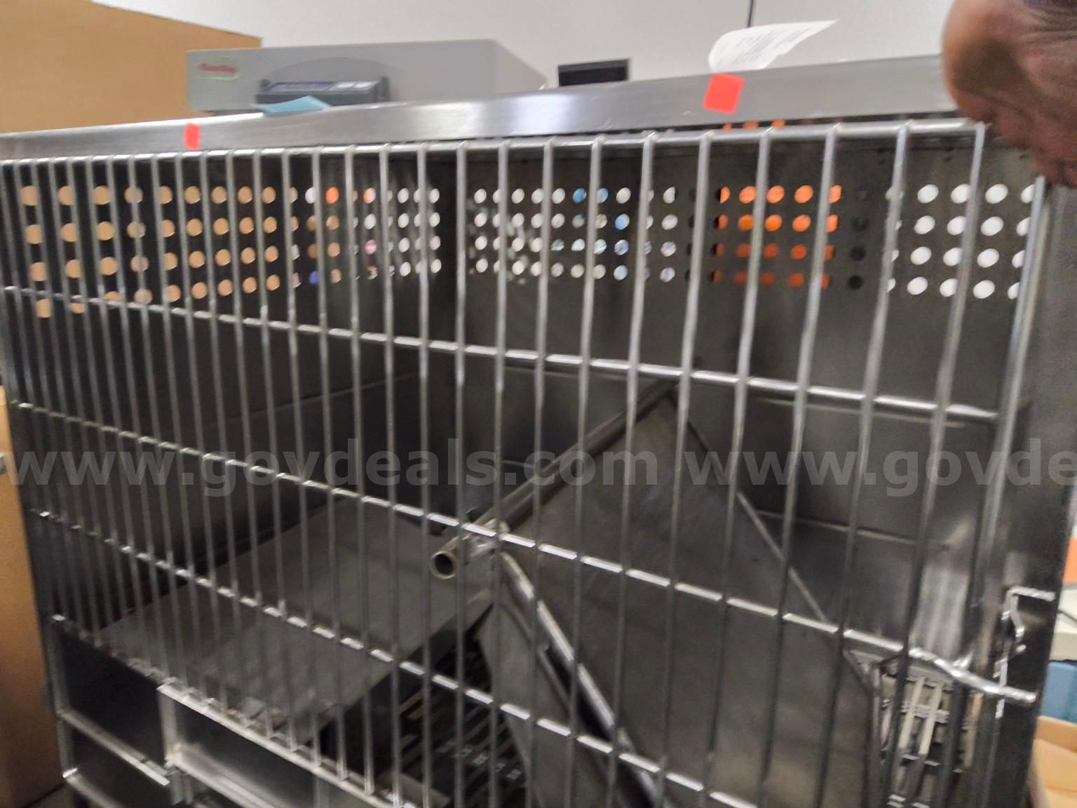Stainless Steel Animal / Veterinary Holding Cage