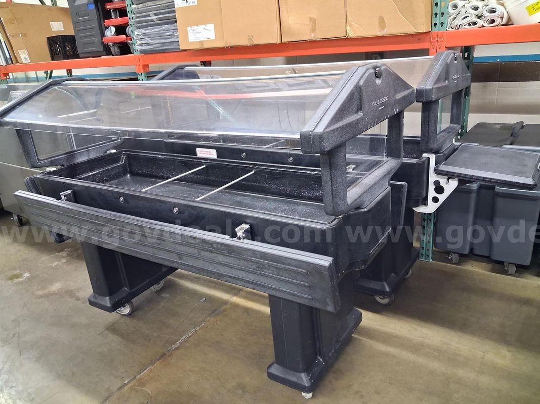 Two Cambro 6 foot salad bars