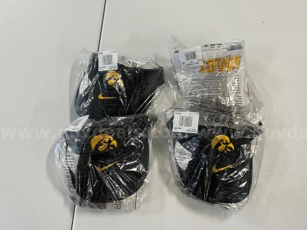 Lot of 4, Nike "U of I" Visors, Various colors, One Size
