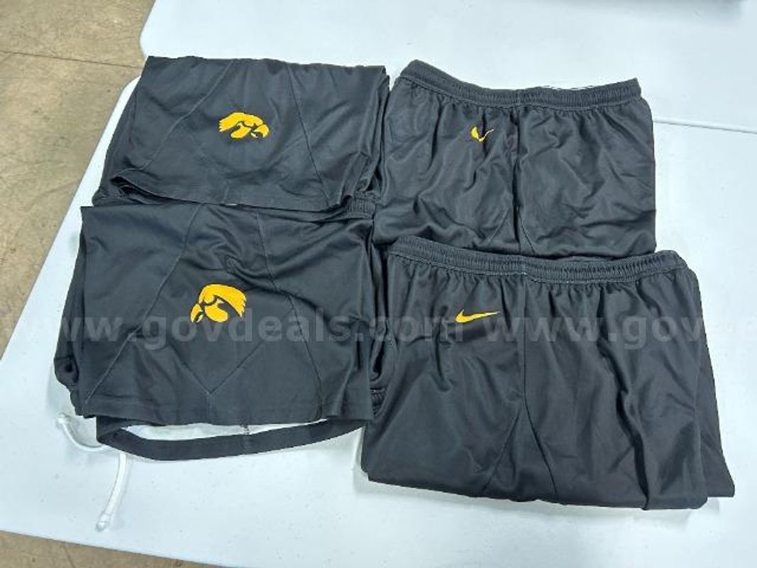 Lot of 4, Nike "U of I" Shorts, Black in color. Size: XL