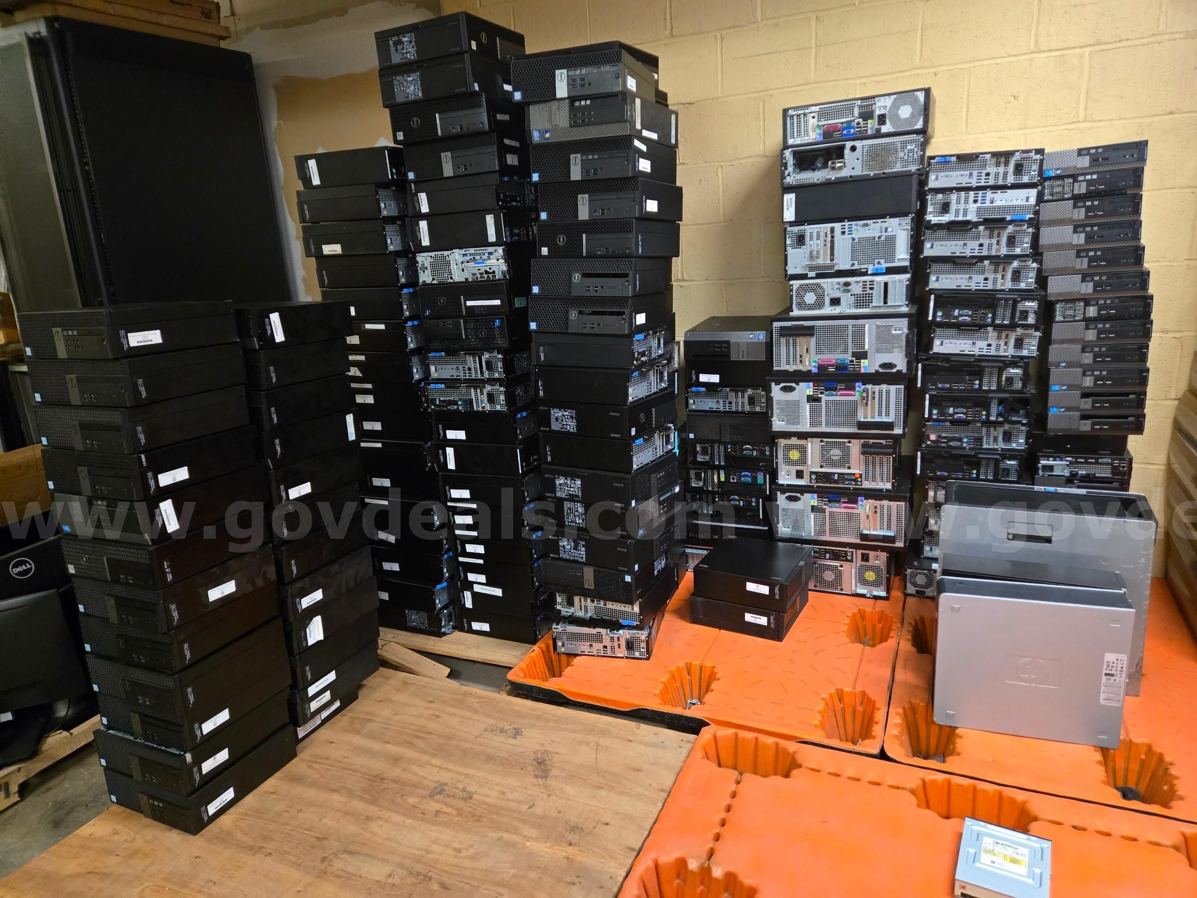 Large Lot Desktops, All-in Ones, iMACS, & Laptops / All Hard Drives Removed