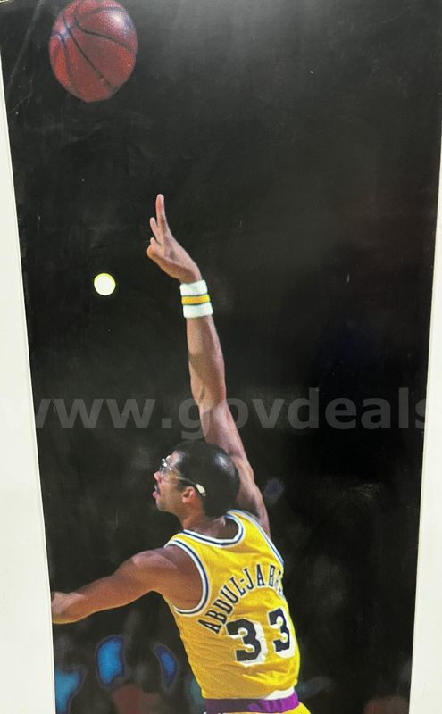 **** Retro Kareem Abdul-Jabbar Lakers Wall Poster Print **** (I)