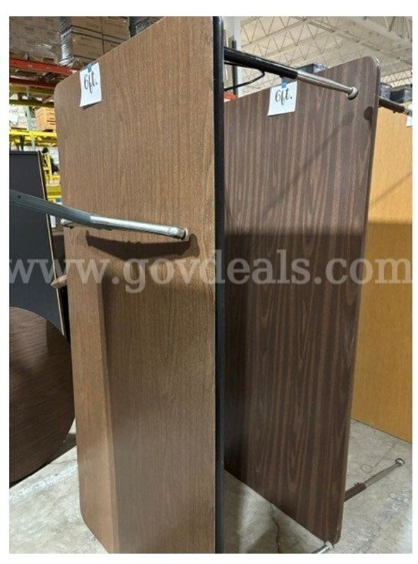 3 six-foot tables