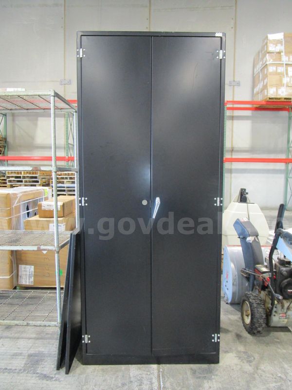 2 Door Black Cabinet (C)
