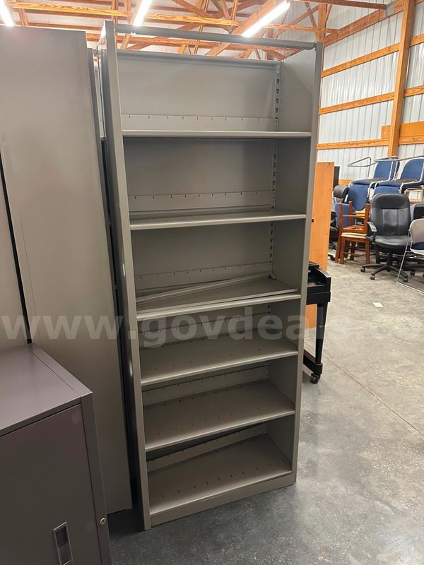 (4) Metal Bookcases