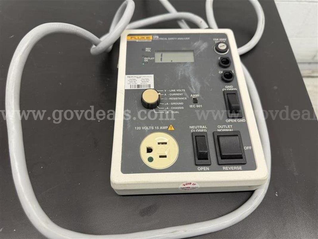 FLUKE BIOMEDICAL 175 ELECTRICAL SAFETY ANALYZER, SN#9470013