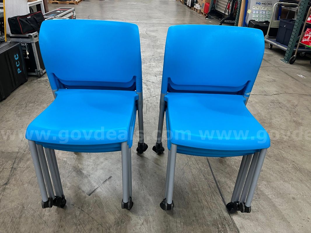 SitOnIt InFlex Armless Mobile Stack Chair (Lot of 8)