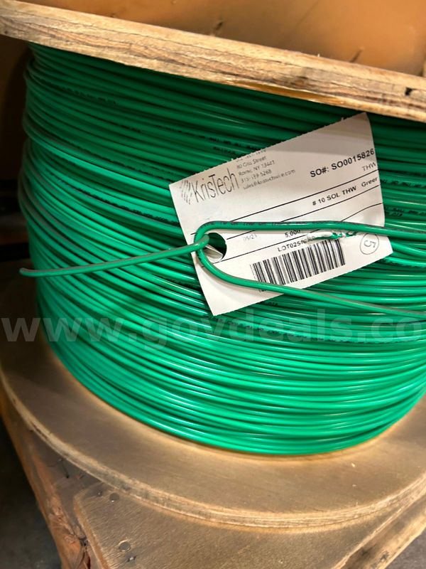 800 Reels Tracer Wire, #10AWG, Green, TW