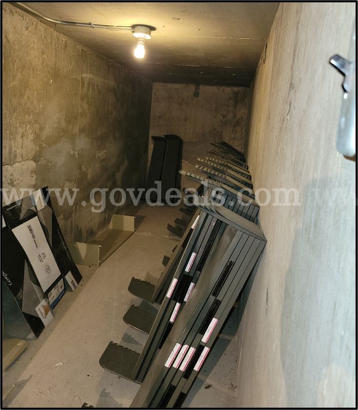 OFFSITE SALE - Lot of 1940s and 1970s Metal Shelving and Office Desks