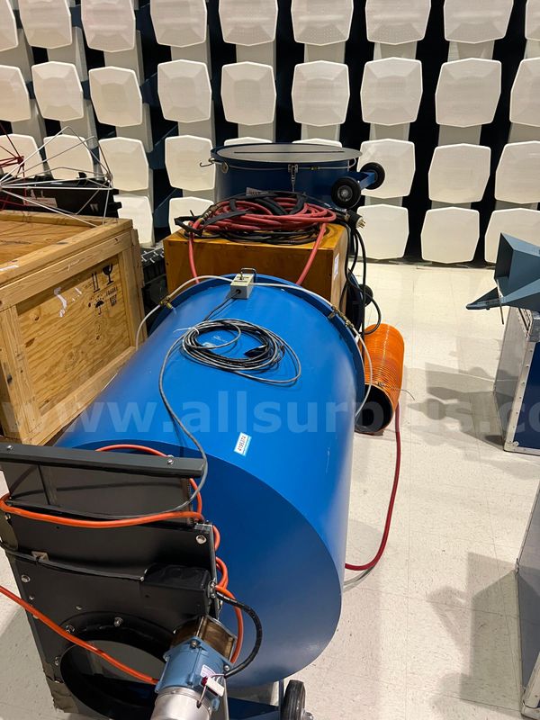 Industrial Wind Tunnel Flow Bench, Airflow Test System, 3-Phase Power, Approx. 2832 in Diameter