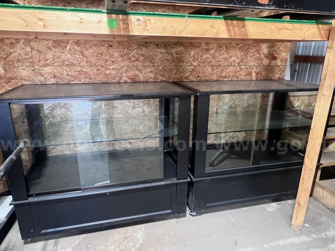 2 Glass Display Cabinets