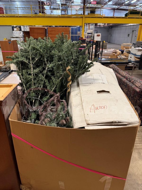 Lot of 4 Artificial Christmas Trees