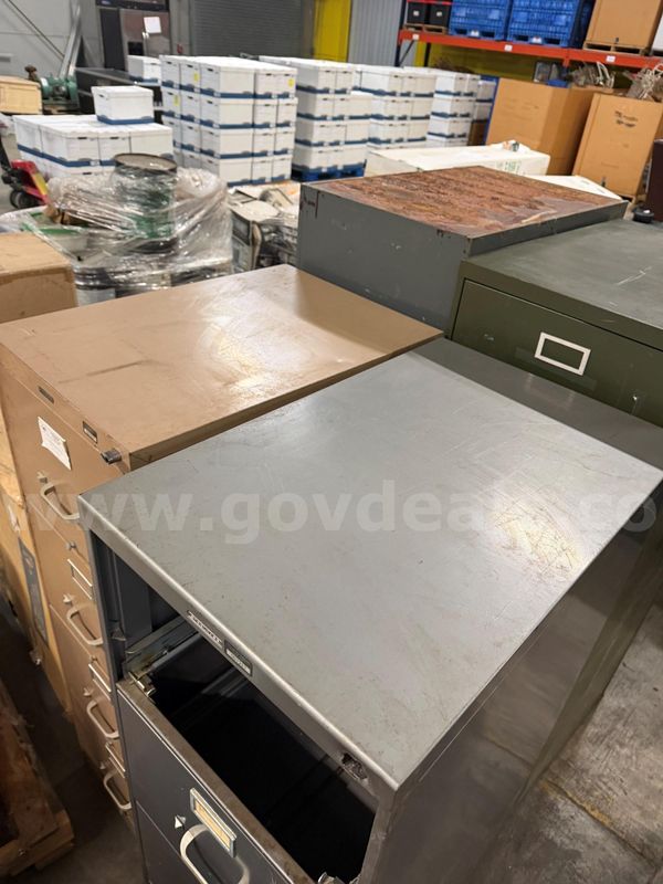 Lot of 6 Assorted Filing Cabinets