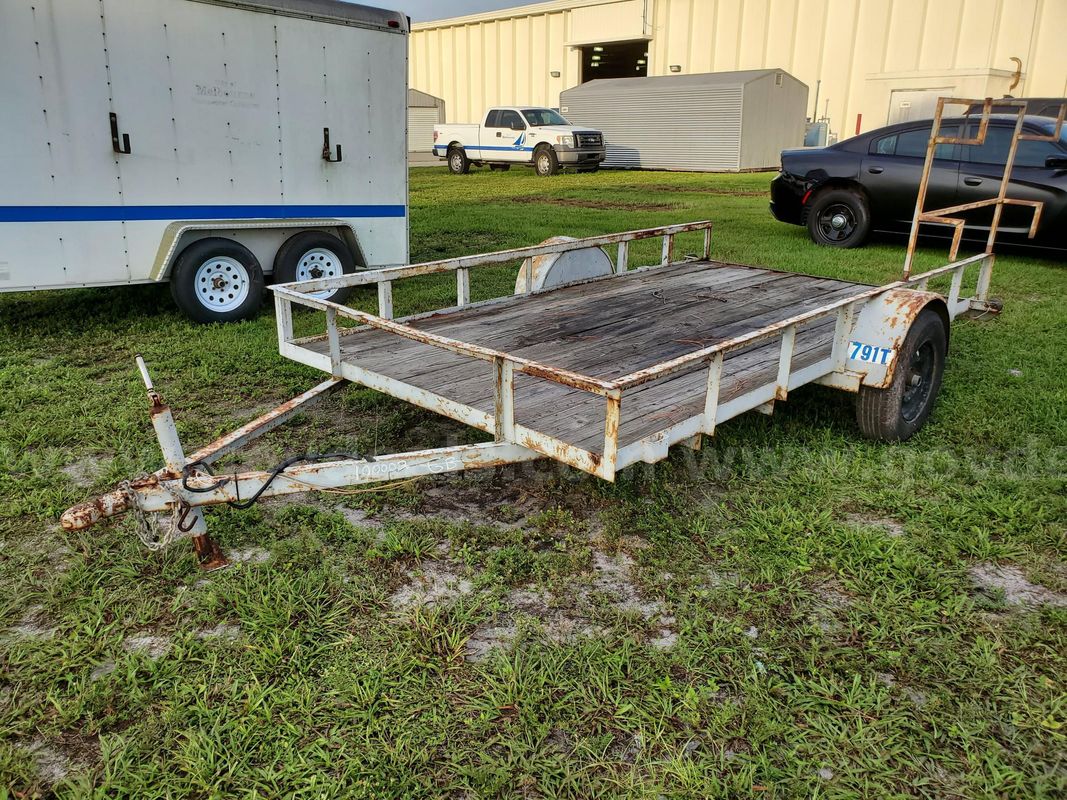 6x12 Single Axle Utility Trailer