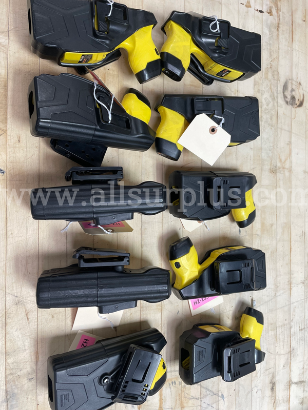 (10)TASER X2 Conducted Electrical Weapon (CEW) in Yellow excellent condition W/BELT HOLSTERSO
