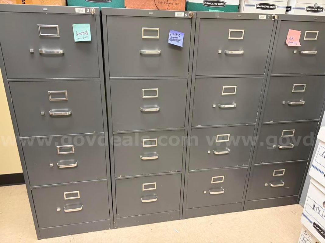 Metal File cabinet with hanging files