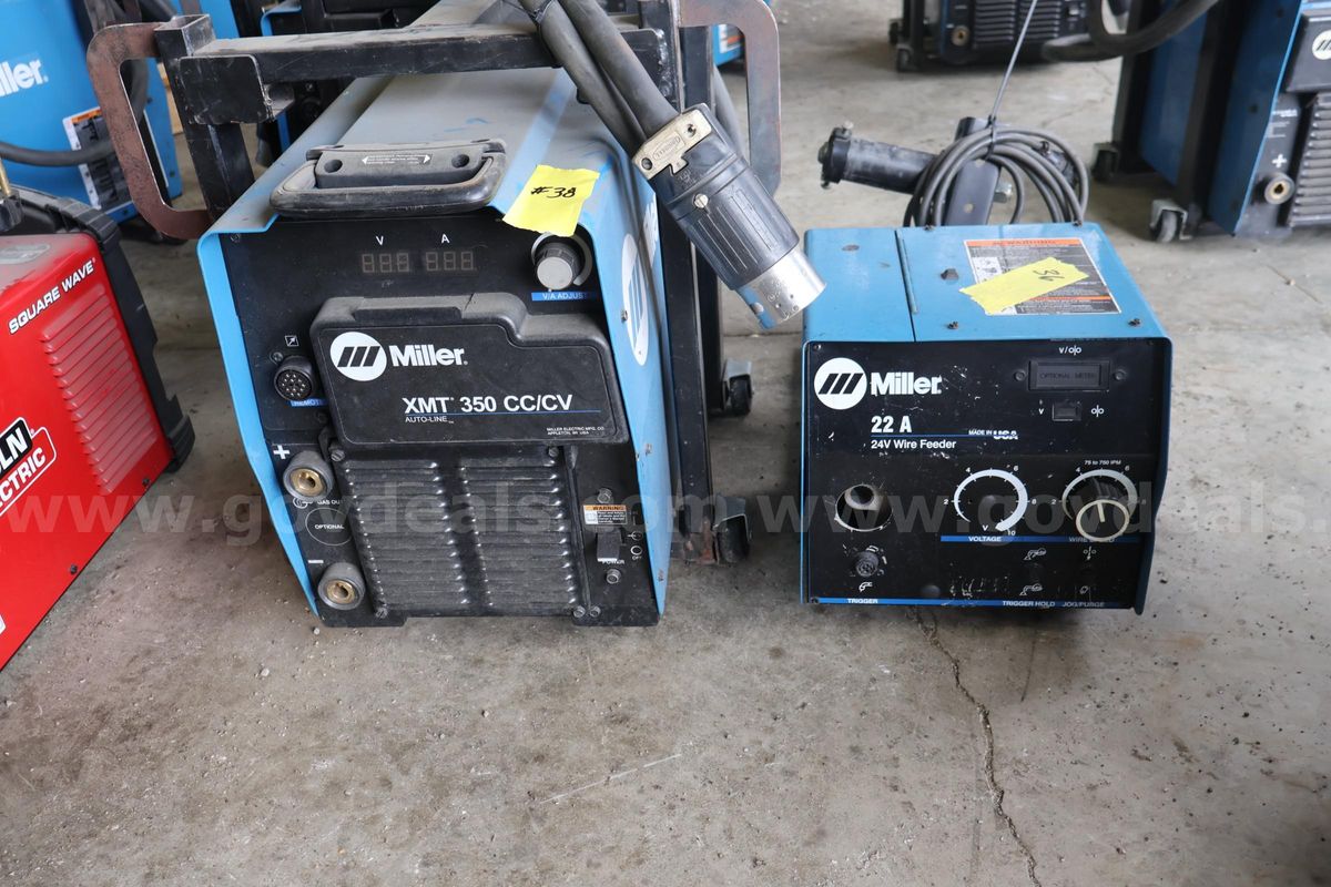 Miller XMT 350 CC/CV w/22A Wire Feeder