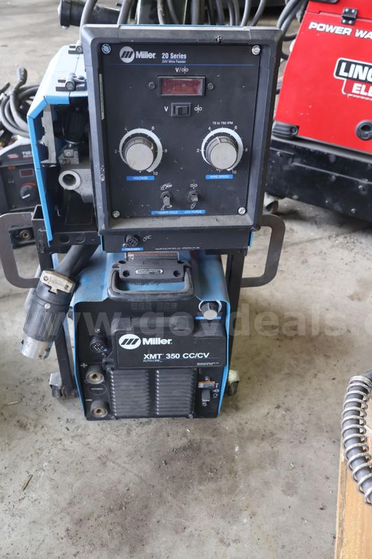 Miller XMT 350 Welder w/20 Series Wire Feeder
