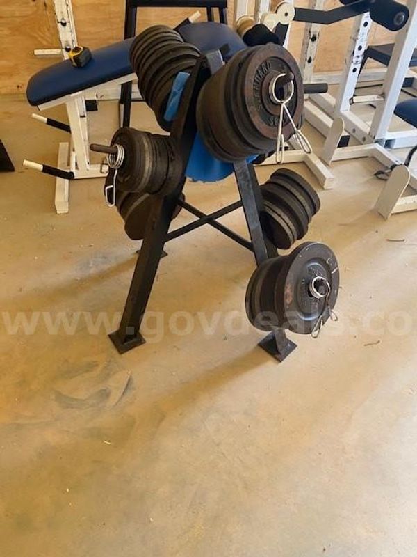 Weight Equipment pieces - fair shape - see listing & pics.