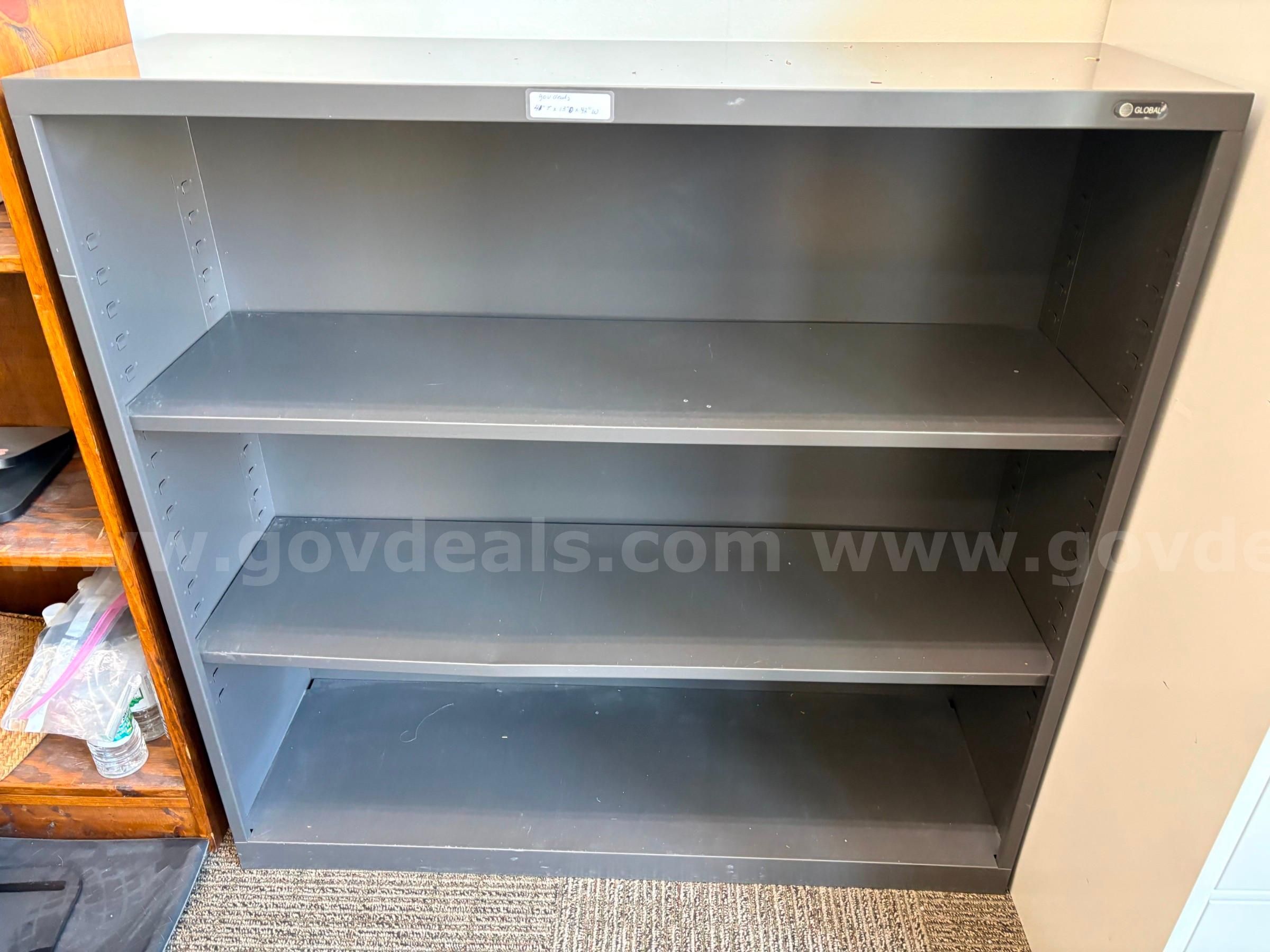 3 Shelf Metal Bookcase