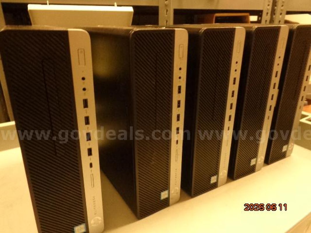 1 Lot Of 5 Hp Elitedesk Computers