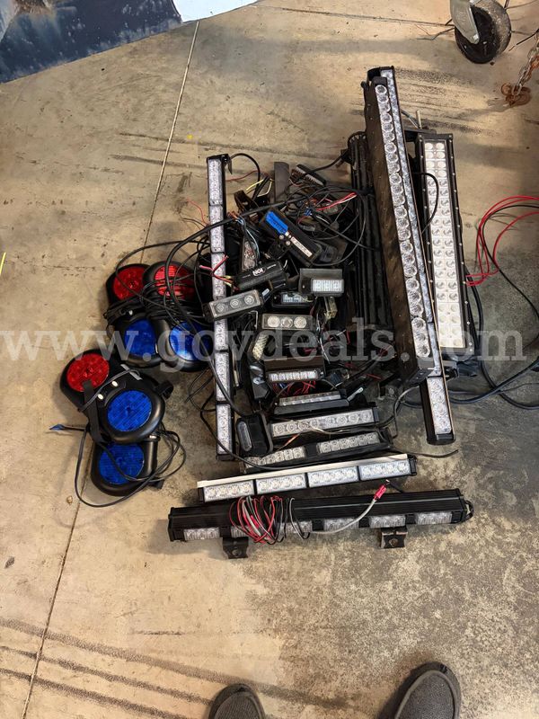 Large lot of Red/Blue LED lights