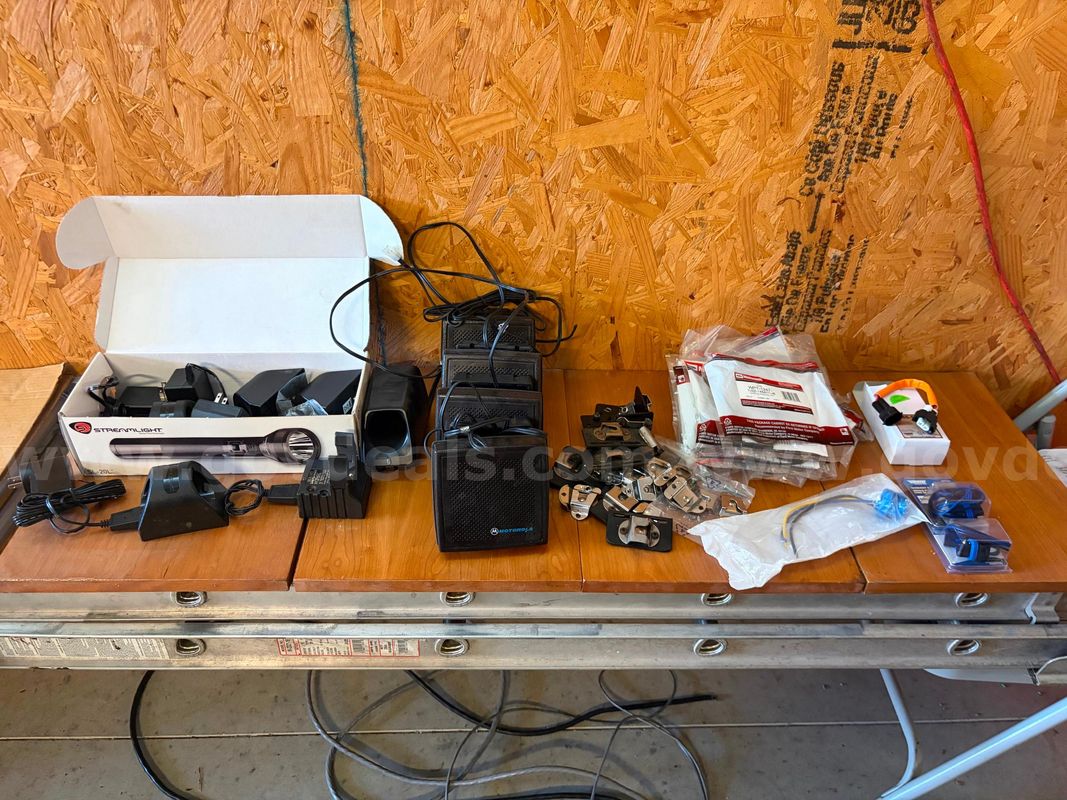 Lot of miscellaneous police equipment