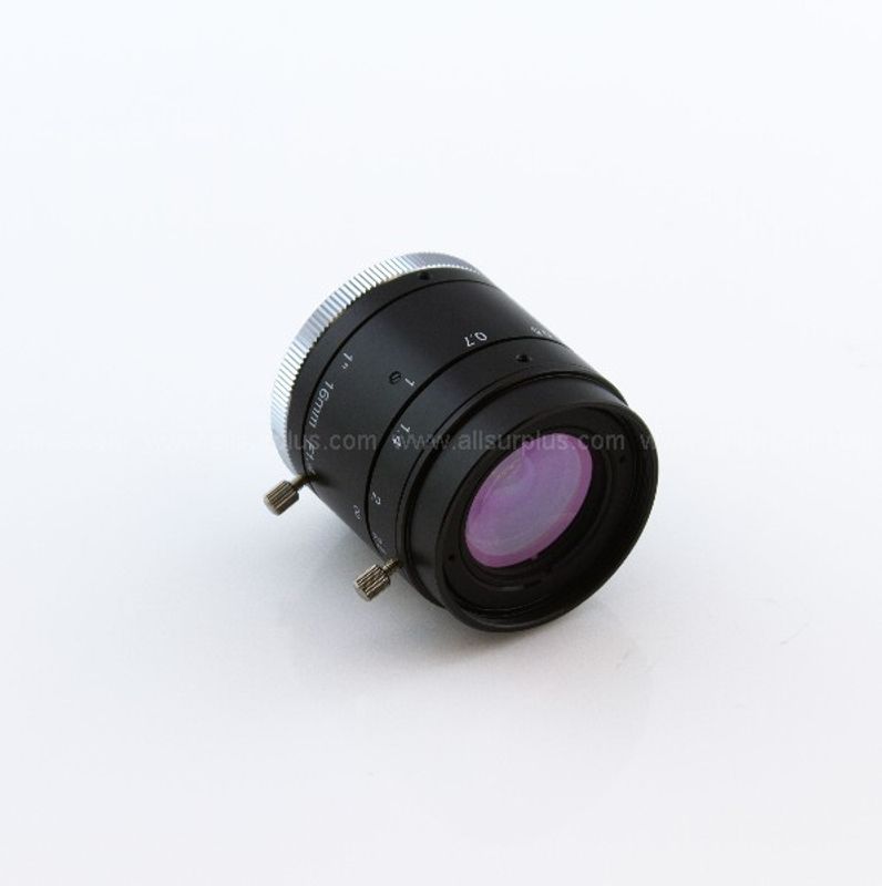 Lens - 1" FA, 3MP, 16mm F1.4, Manual, Lock Screws, Short Wave IR