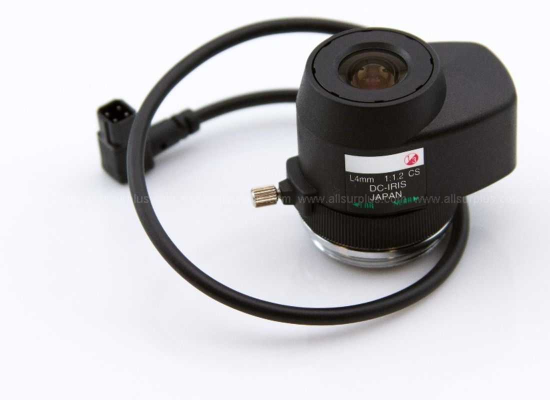 3pcs of Lens - 1/3" 4mm Fixed Focal Length, DC Auto Iris, CS