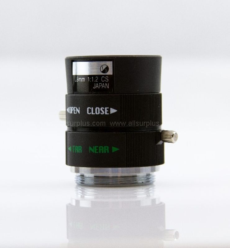 3pcs of Lens - 1/3" 8mm Fixed Focal Length, Manual Iris, CS