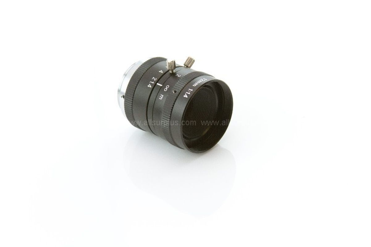 13pcs of Lens - 1/2" FA 12mm F1.4, Manual, Lock screws