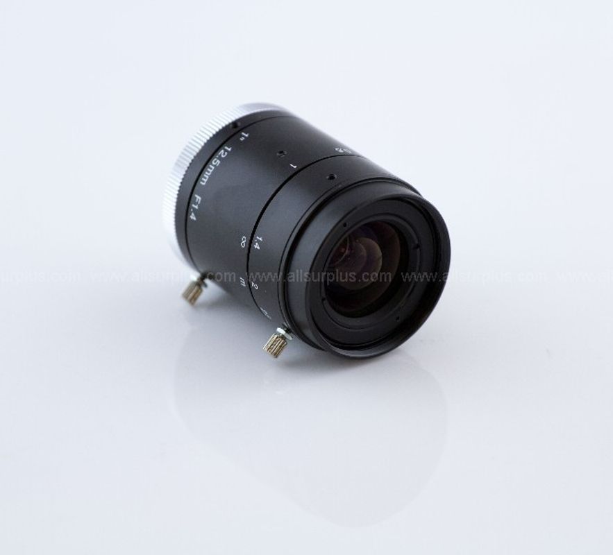 3pcs of Lens - 1" FA, 3MP, 12.5mm F1.4, Manual, Lock Screws