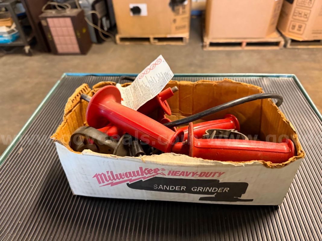 Lot of Tool Accessories & Attachments (Handles, Wrenches, Guards)