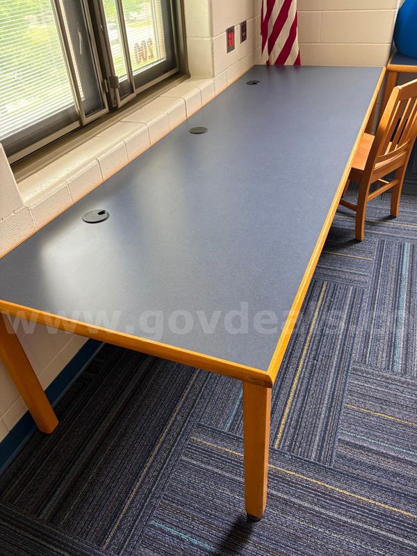 2 3'x9' Computer Tables w/ Power Outlets
