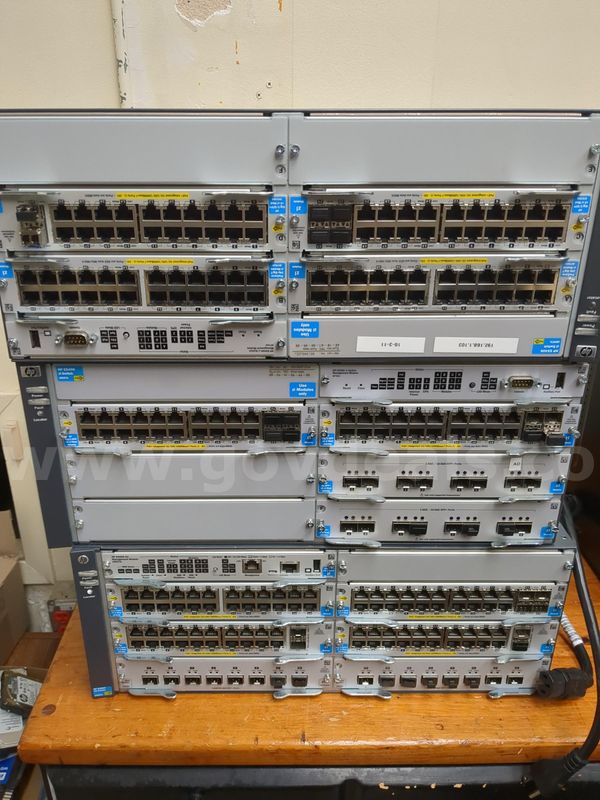 3 - 5406 HP Procurve Switches with Various Modules