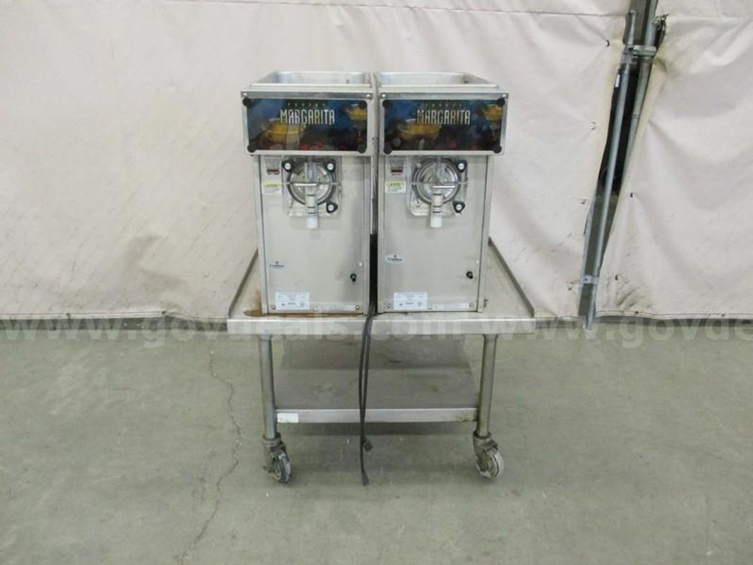 (2) Margarita Machines w/ Cart - B3