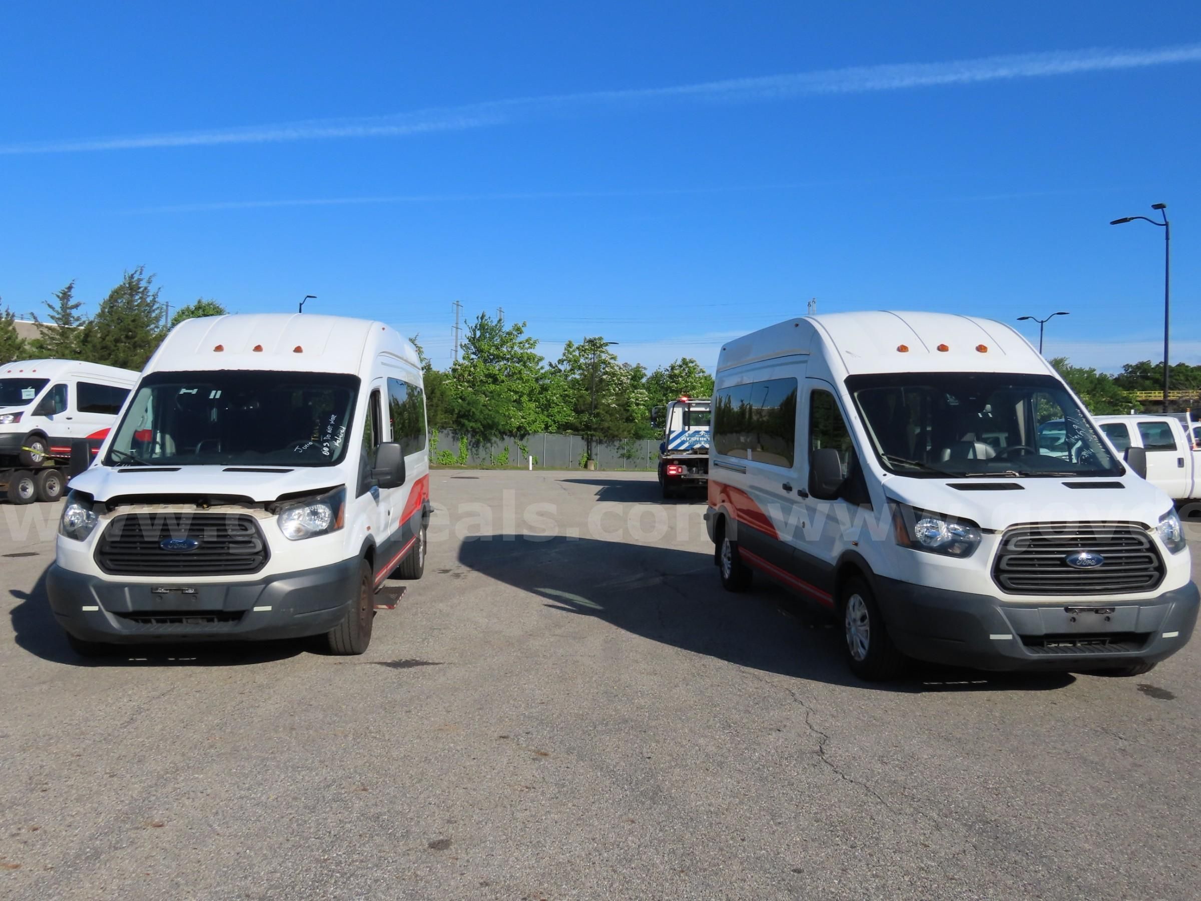 TWO 2018 Ford Transit Vans