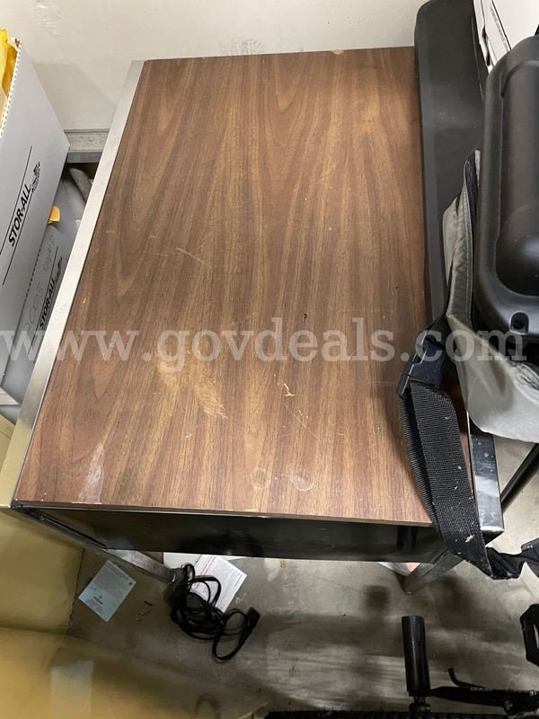 Lot of Two (2) / Two Drawer Filing Cabinets & One (1) 20" x 60" Table