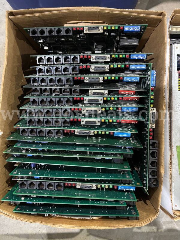 Large mixed lot of surplus telecommunications and electronic equipment removed from service