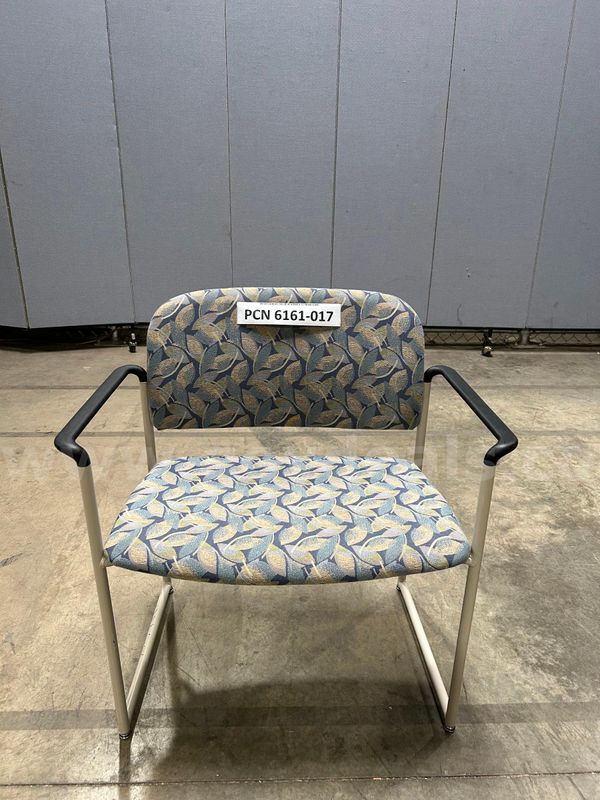 Chair, Guest, Blue Beige, Metal Frame
