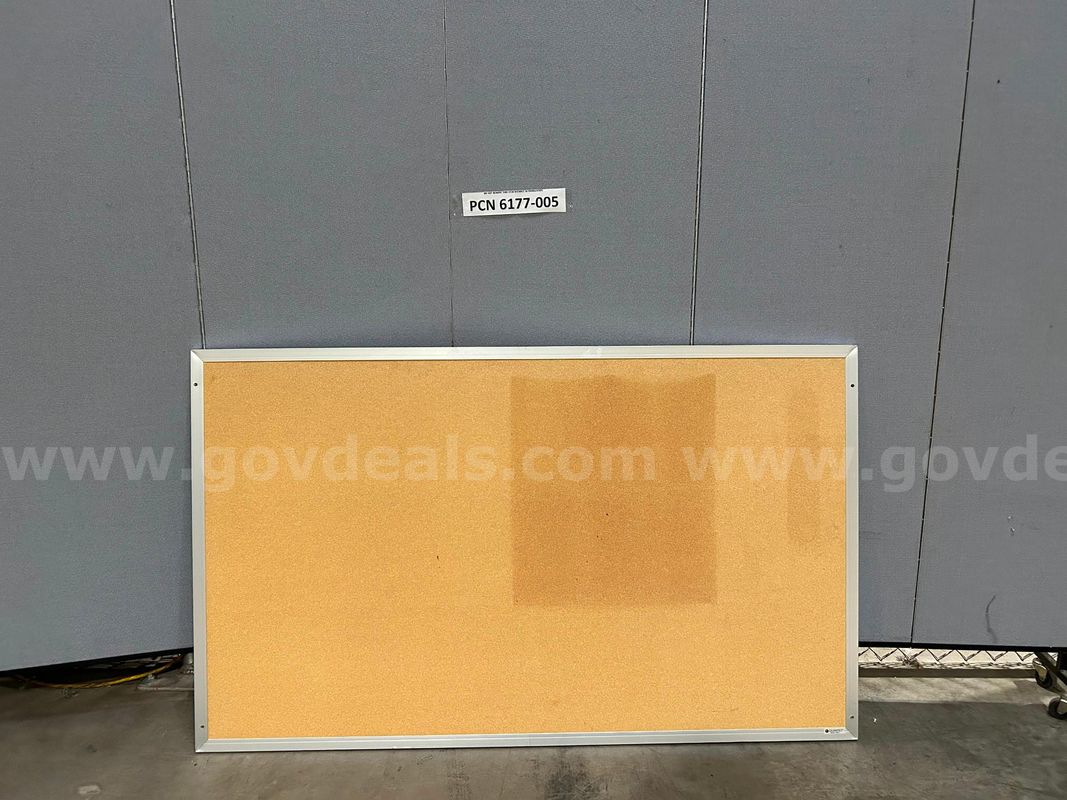 Bulletin Board, Cork, Metal Frame