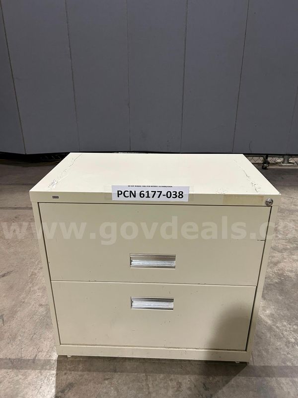 Filing Cabinet, 2-Drawers, Metal (scratches on top)