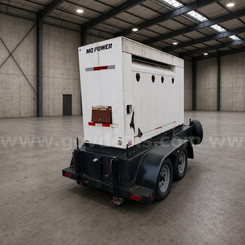 2007 MQ POWER 60KW Turbo Diesel Generator shows 498 hours