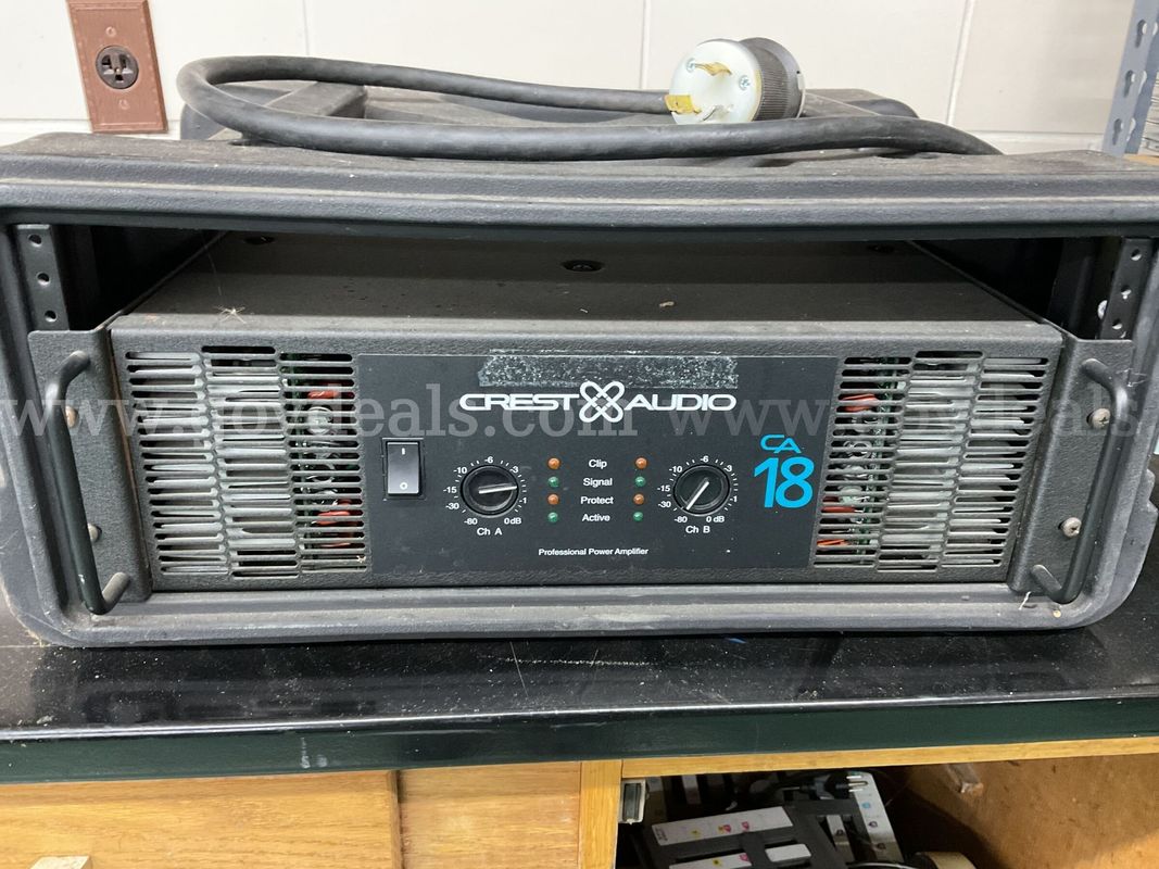 Audio Amplifiers, EQ, misc equipment