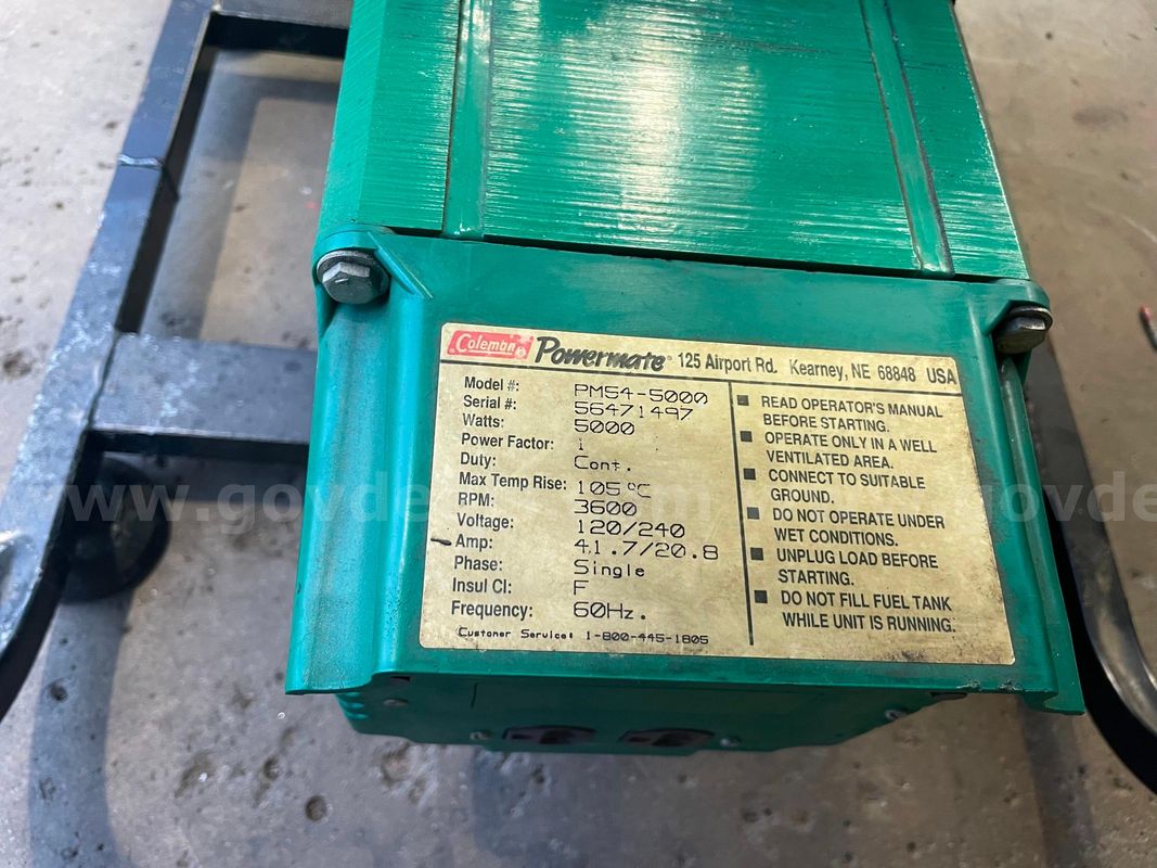 Coleman Powermate generator
